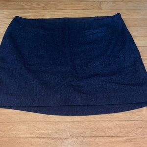 Navy Tweedlike Talbots Skirt